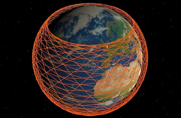Maya de satélites para llevar internet a todo el planeta.